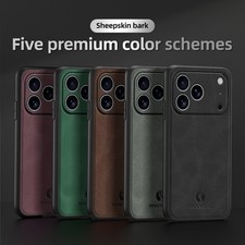 For iPhone 18 Pro Max 17e 16 15 14 13 Case Luxury Leather Shockproof Back Cover — image 2