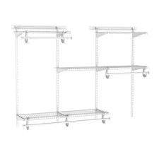 ShelfTrack Wire Closet Organizer System, Adjustable from 4 to 6 Ft., With She...
