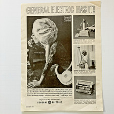 General Electric Home Products Vintage Print Ad 1965