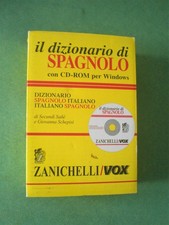 IL DIZIONARIO DI SPAGNOLO CON CD ROM ED ZANICHELLI VOX