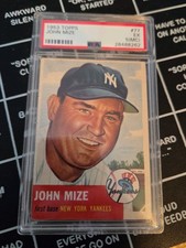 🔥1953 Topps John Johnny Mize #77 PSA 5 (MC) Yankees 5xWSC HOF AWESOME CARD🔥