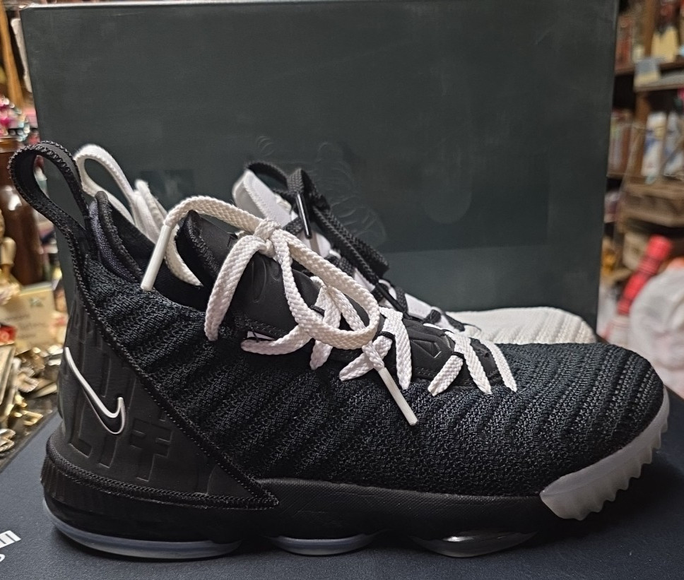 NIKE LEBRON XVI (GS) EQUALITY US SZ 6.5Y WHITE /BLACK AQ2465 100 thumbnail 5