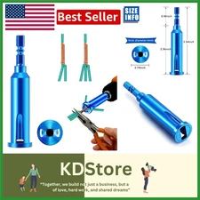 Electric Wire Twisting Tool for Cables, Manual & Drill Use, Blue, Compact