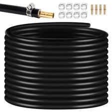 Self Sinking Aeration Hose3/8 inch 66Ft Weighted Pond Aerator Tubing with 8 S...