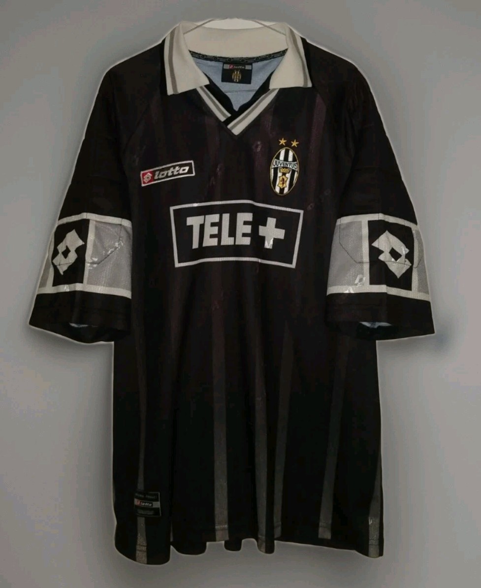 Juventus 2000/01 Goalkeeper Home Shirt Vintage Juventus Lotto Shirt TELE + XL
