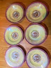 Vintage DDR Madonna Soup Plates Set of 6 – Fortuna Eisenberg Porcelain GDR
