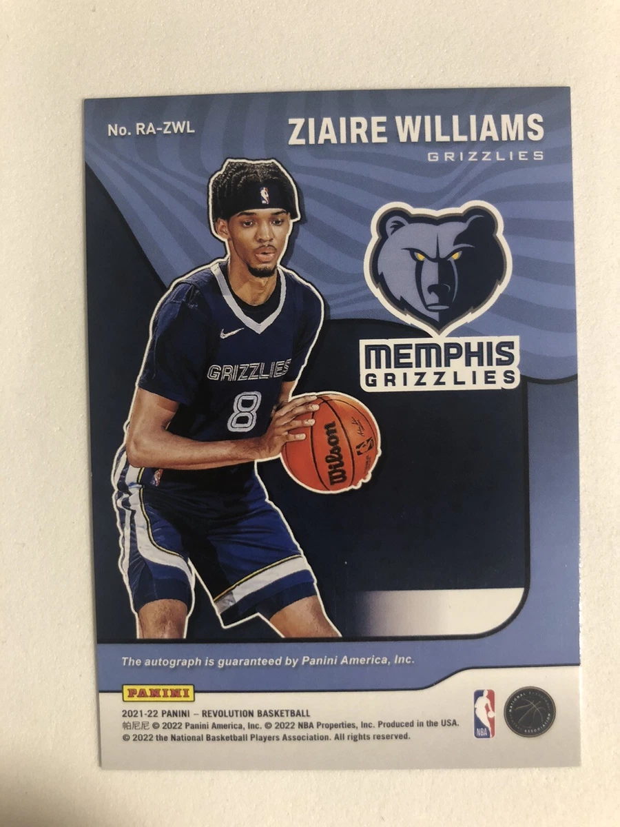 ZIAIRE WILLIAMS 2021-22 Panini Revolution RC Rookie Auto Autograph 