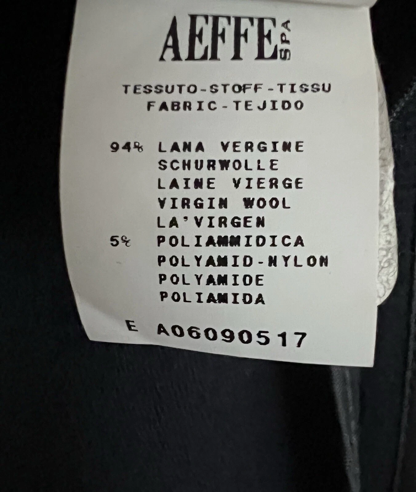 Cappotto Moschino 2010 Runway Lana Vergine Marina Militare Nuovo con etichette RARO Made In Italy Taglia 12