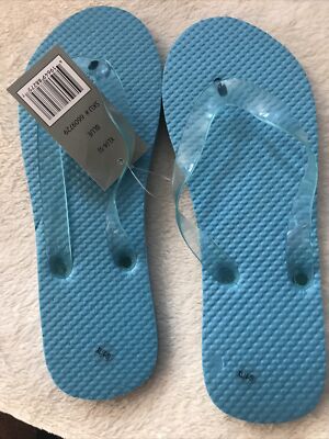 Aqua Stop Girls  XL (4-5) Flipflops Sandals Shoes Blue Color (TW-1780)