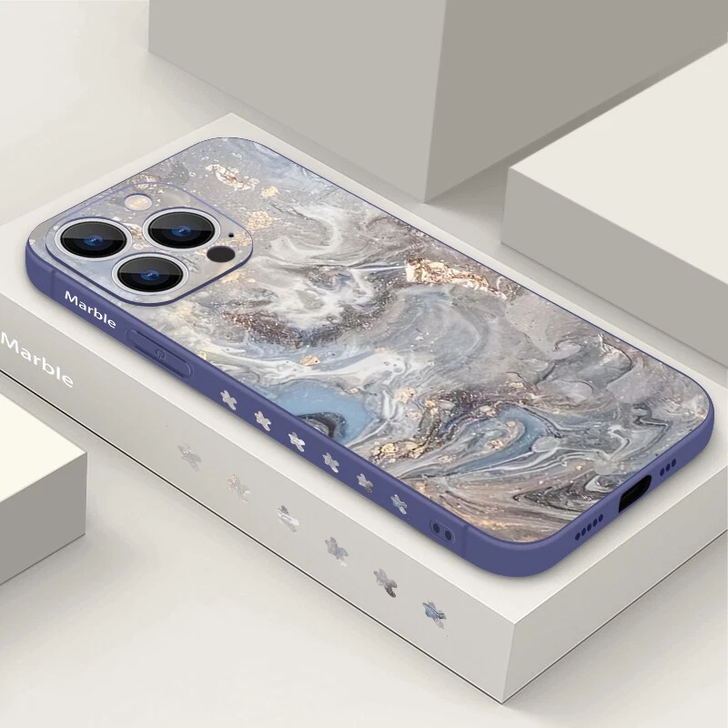 For iPhone 16 15 14 Pro Max 13 12 11 XS 8 7 Plus Marble Lanyard Case TPU Cover - Image 2 of 4