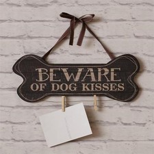 Dog Kisses Sign with clips