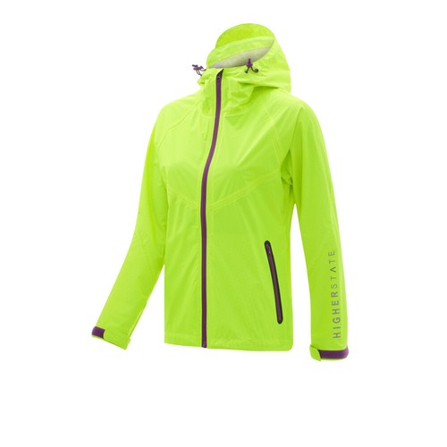 Higher State Reflective Ultralite Waterproof Women's Running Jacket - Yellow - EU L
