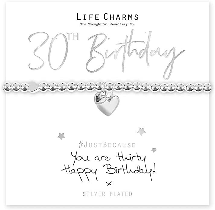 Happy 30th Birthday Bracelet – Life Charms Silver Plated Jewellery Gift For Her - Image 3