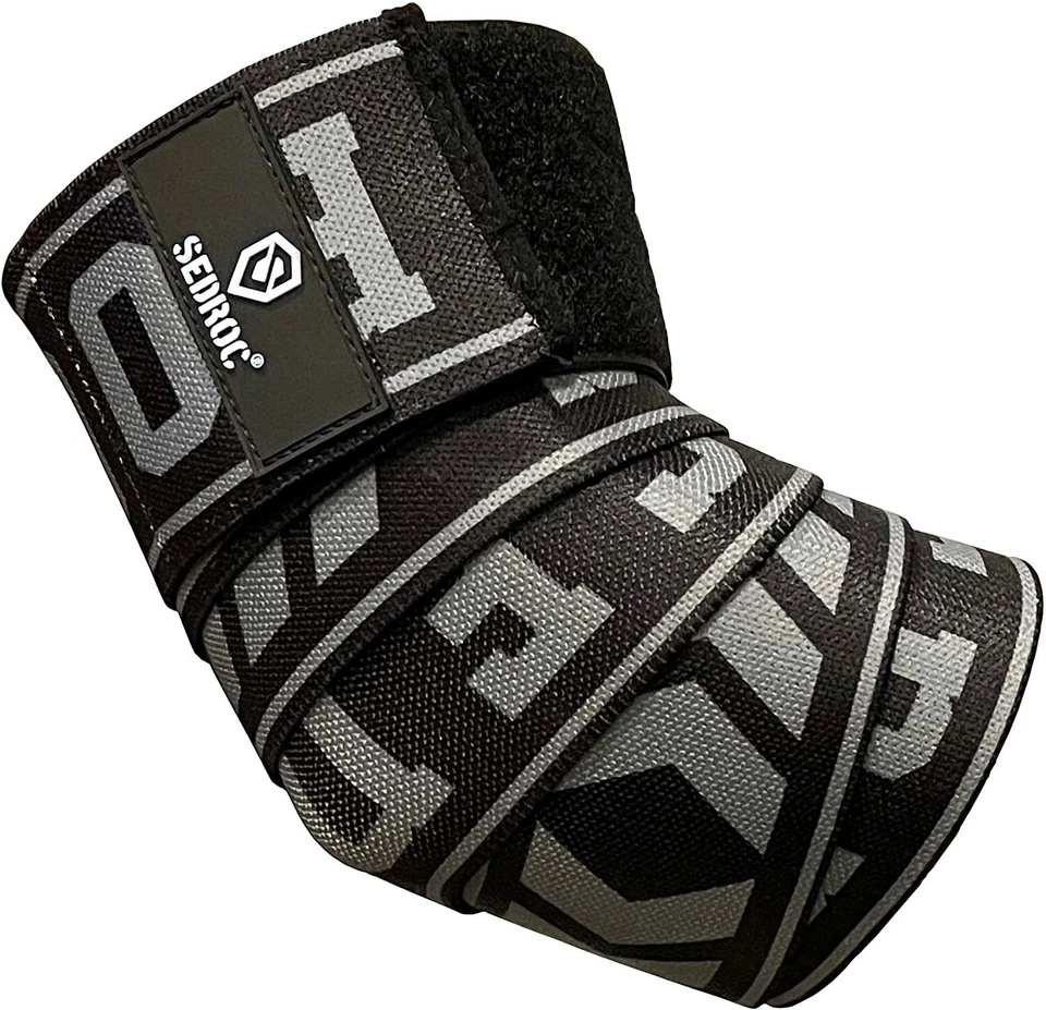 Локтевые ремни Sedroc Pro для тяжелой атлетики пауэрлифтинга жима тренажерного зала — пара - Изображение 2 из 4