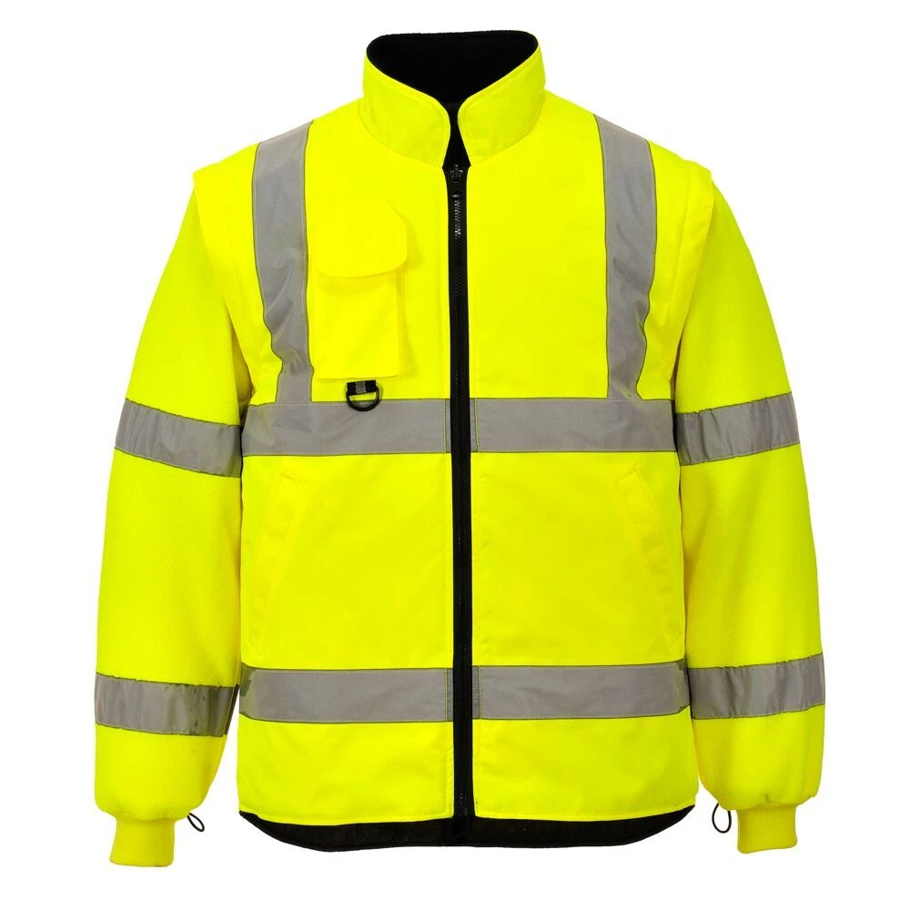 Portwest US427 Hi-Vis Reflective Waterproof 7 in 1 Safety Work Jacket ANSI image 5