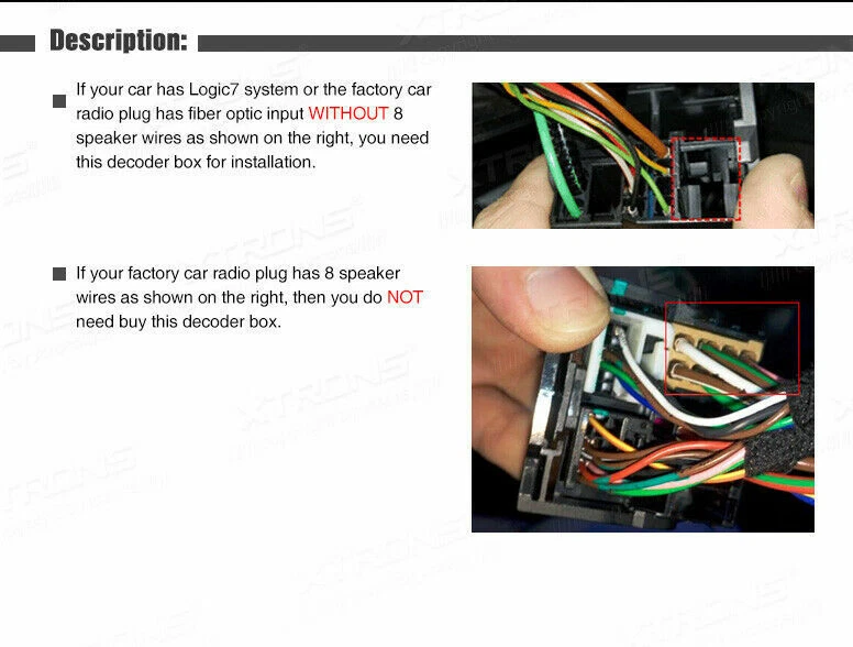 Optical Fiber Decoder Box For BMW E90 E91 E39 E46 E53 Car Stereo Installation - Image 3 of 3