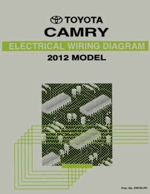 2012 Toyota Camry Wiring Diagrams Schematics Layout Factory OEM