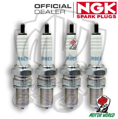 KIT 4 ZÜNDKERZEN ZÜNDKERZE NGK DR8ES-L SUZUKI GSX 750 L 1980 1981 1982 1983