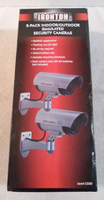 Ironton 2-pack indoor/outdoor simulated security dummy surveillance cameras NIB