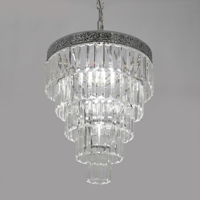 E26 Crystal Chandelier Modern Ceiling Light Lamp Pendant Lighting Fixture
