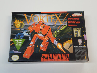 Vortex Super Nintendo SNES Box & Manual Only * | eBay