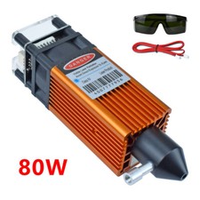 Módulo Grabador Enfoque Fijo 80W PWM TTL CNC Módulo Láser Cabezal con Asistencia de Aire