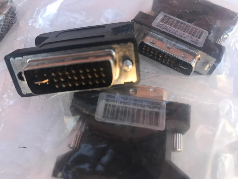 Black DVI-I Male Analog (24+5) to VGA Female (15-pin) Dual Link Adapter - Image 2 of 4