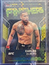 2025 Topps Finest UFC Carlos Ulberg #FN-12 Checkerboard Finishers