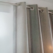 Downton Duck Egg Eyelet Curtains by Ashley Wilde 46 in x 54 in