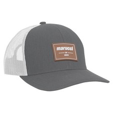 Marucci EST Patch Snapback Baseball/Softball Trucker Hat - Gray/White