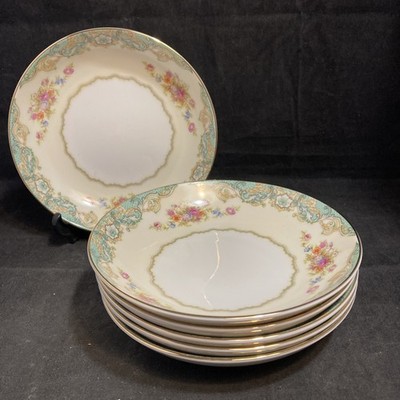 6 Vintage Mikasa Fine China JYOTO Windsor Castle 8206 Dessert Bowls 5 7/8 