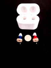 PAIR RECHARGEABLE tiny digital amplifiers 3 programs NOISE & HIGH FREQUENCY USA