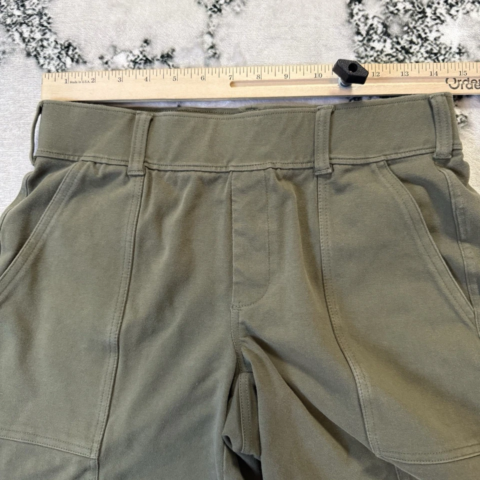 Pantalones Cortos Lands End Para Mujer Talla S Verde Oliva Estrella de Mar Tiro Medio Bolsillos Cortados Foto 4 de 4