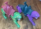 Vintage MOTU Battle Cat & Panthor Saddles Original See Pics for Condition