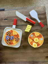 Melissa Doug Pancake Wooden Play Food Sets Bundle