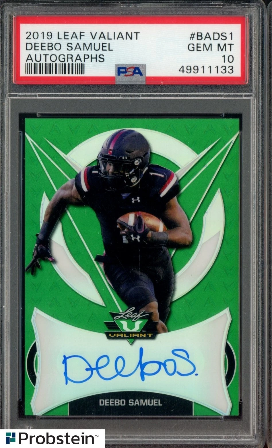 Deebo Samuel Leaf Valiant Autographs #BADS1 Base