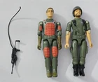 X-244 VINTAGE 1980'S HASBRO GI JOE STRAIGHT ARM FLASH AND BREAKER FIGURES