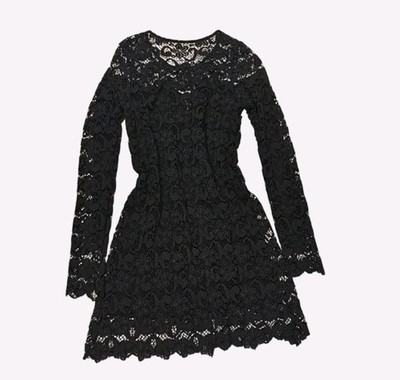 Black lace mini dress size 2 but fits larger sizes Good Condition | eBay Black lace mini dress size 2 but fits larger sizes Good Condition | eBay