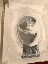 NIB Mikasa Crystal Princess Picture Frame Hold 6.5x9 Oval Photo wedding