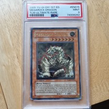 2005 YUGIOH 1ST ED TLM-DE015 MEGAROCK DRAGON ULTIMATE RARE PSA 9 MINT #