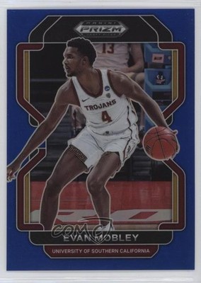 2022-23 Panini Prizm Draft Picks Blue Prizm 7/199 Evan Mobley #17 12po