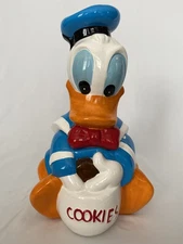Vintage Donald Duck Cookie Jar Sailor 1980s Walt Disney by Hoan Ltd