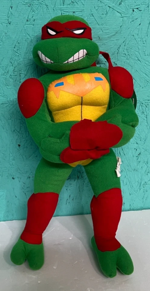 Figura de peluche roja Teenage Mutant Ninja Turtles Raphael 2008 Fast Forward Foto 3 de 4