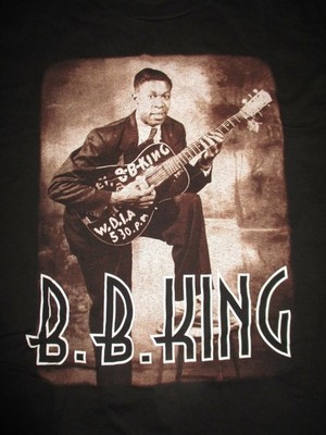 VTG BB King T-shirt Black Short Sleeve All Sizes S-5Xl DTM4