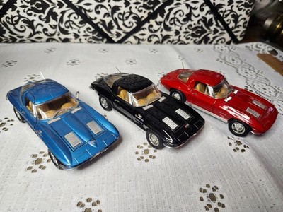 Vintage Sunny Side 1963 Corvette Stingray's 1:32 Diecast Pullback Car's