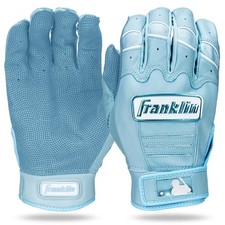 Franklin Sports Cfx Pro Adult Small Batting Gloves Carolina Blue White Mlb