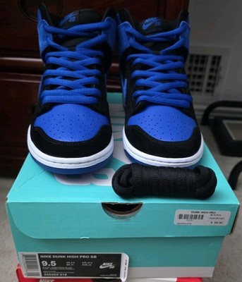Nike Dunk Pro SB High Jordan J pack Royal 2014 9.5 NEW 305050-018 Black Blue