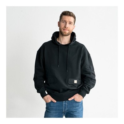 STIER Heavy Hoodie Functional Pocket organic cotton S Black