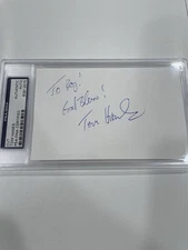 Tom Hanks PSA Auto Index Card