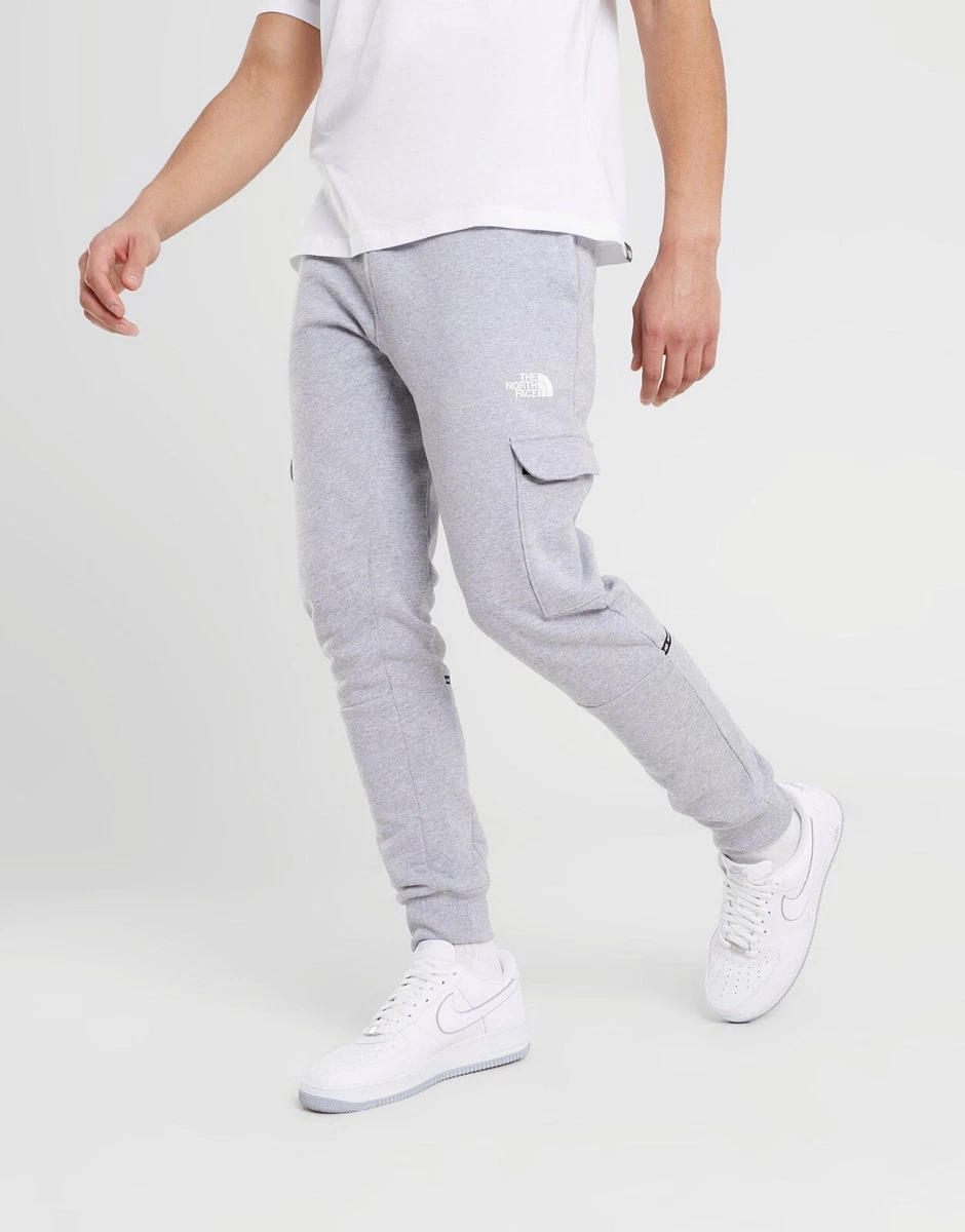 The North Face Tape Cargo Joggers Fleece Pants Grey Regular Fit